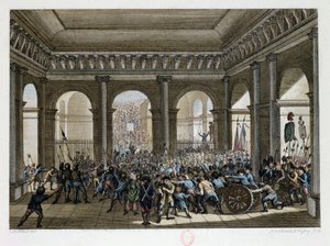 Pariisin kansa, joka tunkeutuu Tuileries